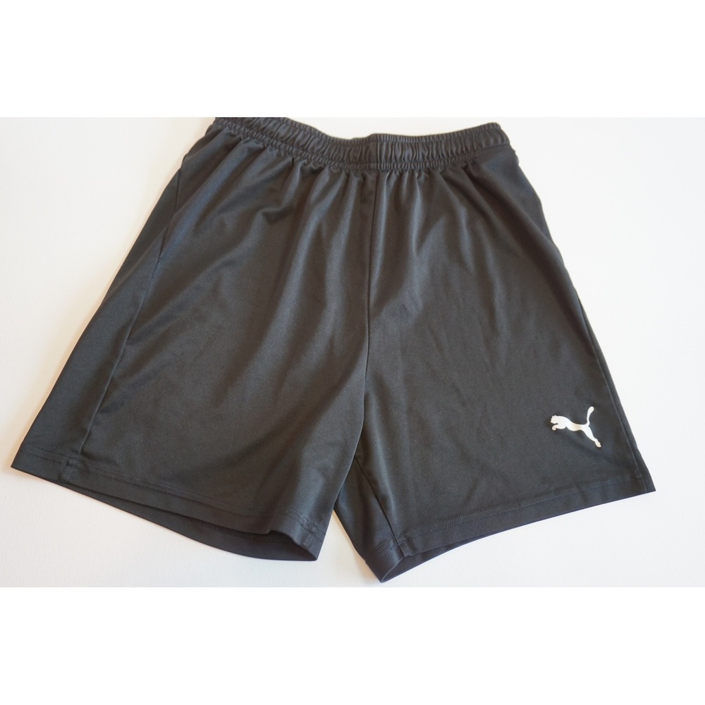 Puma Kids Black DryCell Athletic Soccer Shorts Size Large 703437-03